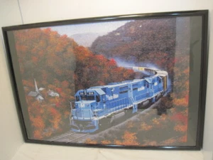 OLD COMPLETE R/R TRAIN BOSTON & MAINE JIGSAW PUZZLE HOBBIE - Picture 1 of 6