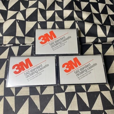 Cintas de casete dictado estándar 3M 542 60 minutos, nuevas selladas - lote de 3 Foto 1 de 4