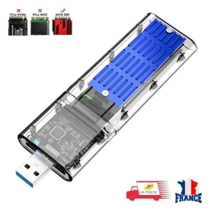 Adaptateur de boîtier SSD USB 3.0 vers M.2 NGFF SATA SSD 2280 2260 2242 2230 - Picture 1 of 6