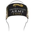 Zan HB702 Flydanna Headband OSFM Black U.S. Army Camo Logo