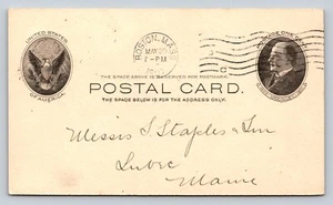 1902 UX18 US Postal Card McKinley 1c BOSTON MA National Coal Tar Co ORDER UPDATE - Picture 1 of 4