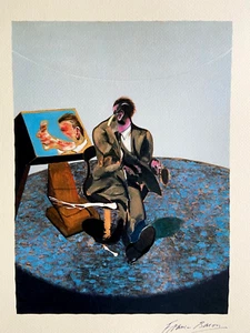 Francis Bacon Lithograph "Portrait of George Dyer in the mirror" COA Met Museum - Picture 1 of 7