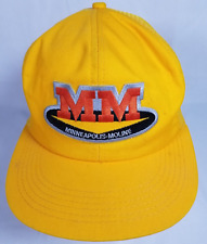 NEW Minneapolis Moline Modern Farm Machinery Snapback Hat Cap Trucker Yellow #3