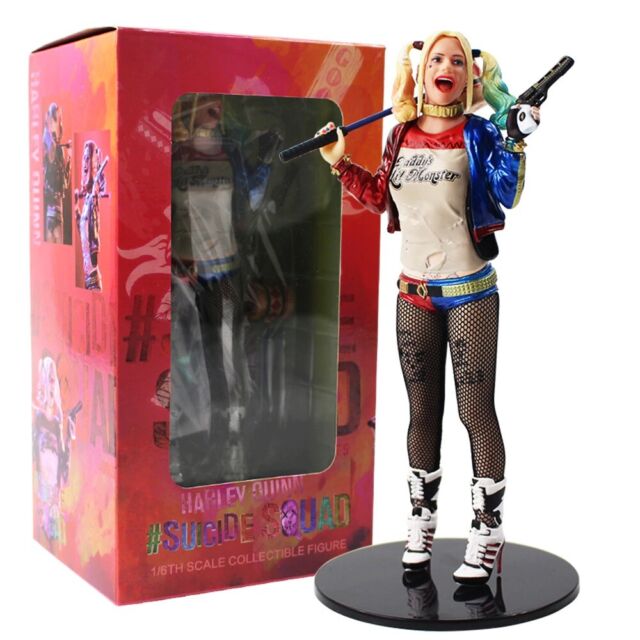 Harley Quinn Crazy Toys Arlequina Figures Roupas Reais 30cm em