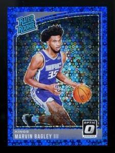 2018 PANINI OPTIC MARVIN BAGLEY III FAST BREAK BLUE DISCO /50 GUARANTEED HIGH GR - Picture 1 of 2