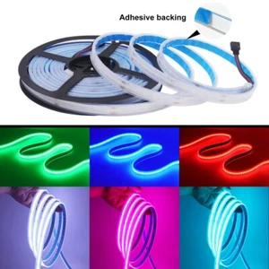 DC 12V 24V RGB COB LED Strip 576 840LEDs/M TV BackLight Home Decor IP67 / IP44 - Picture 1 of 26