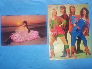 2 Poster Beatles & Little Richard I Rückseite Nina Hagen & Abba I Bravo 70´er - Bild 1 von 2