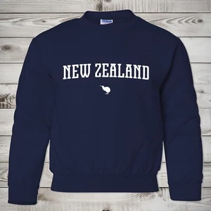 New Zealand Kids Sweatshirt | New Zealand Youth Kiwi Crewneck Sweatshirt - Picture 1 of 5