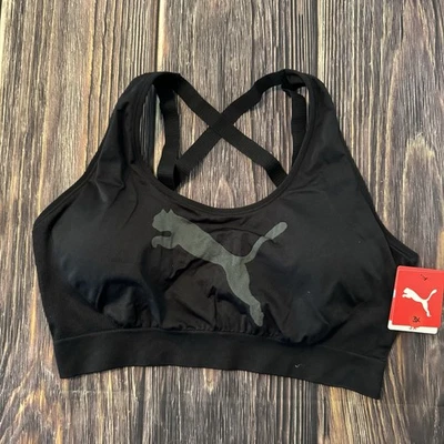 Sujetador PUMA para mujer talla grande 3X Drycell soporte bajo sin costuras con tirantes espalda deportiva Foto 1 de 4