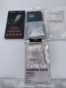 Lot Of 3 iPhone 12 Pro Max Phone Cases & 1 Screen & Camera Protector Set New - Photo 1 sur 7