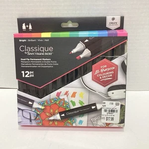 Spectrum Noir Aqua * Classique * Dual - tip  Markers (12PC) * Bright - Picture 1 of 3