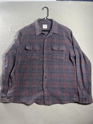 7 Diamonds Shirt Mens Brown Plaid Generation Soft Flannel Button Up Size L Warm - Image 1 of 4