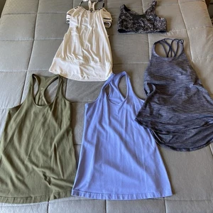 Lululemon Women’s Lot Size 6 Includes 5 Tops - Picture 1 of 12