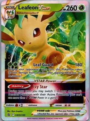 Leafeon VSTAR -, SWSH: Sword & Shield Promo Cards, SWSH195, Promo - Image 1 of 2