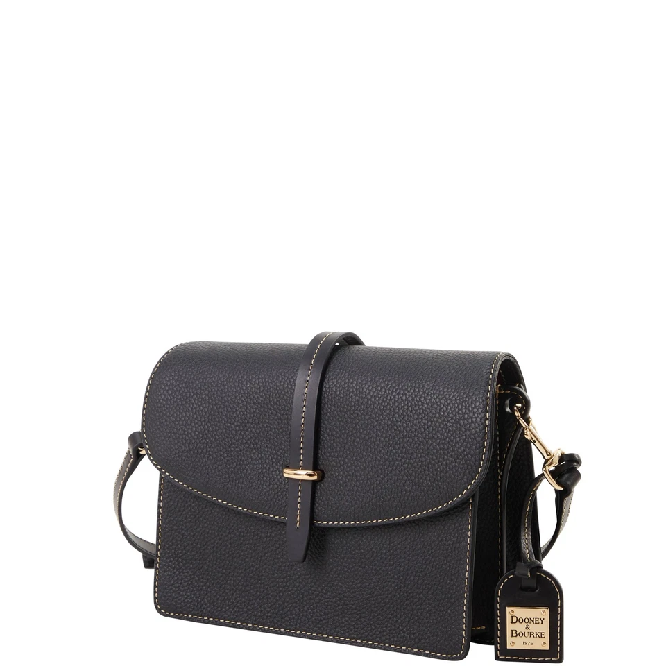 Dooney & Bourke Pebble Grain Flap Crossbody | Black Black - Image 1 of 1