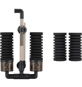 hygger Aquarium Double Sponge Filter, Comes with 2 Spare Sponges 10-40 Gal - Picture 1 of 7