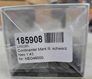 Neo Scale Models, 1958 Lincoln Continental Mark 3. 1/43. See Ad. Box Only (11S) - Picture 1 of 5
