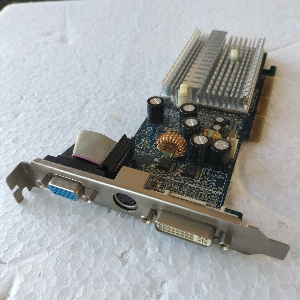 Scheda Grafica Video AGP 4/8X GDDR 128 MB 64Bit Nvidia Geforce FX-5200  PEAK - Immagine 1 di 4