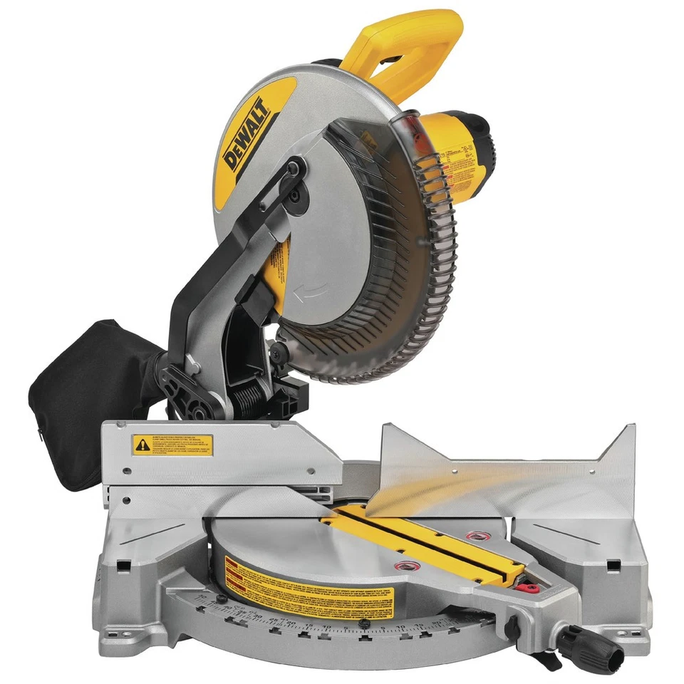 DEWALT DWS715R 12" 15 Amp Single Bevel Compound Miter Saw Certified Refurbished - Image 1 of 4