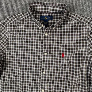 Ralph Lauren Boys XL 18-20 Shirt Plaid Button Down Long Sleeve Preppy Classic - Picture 1 of 7