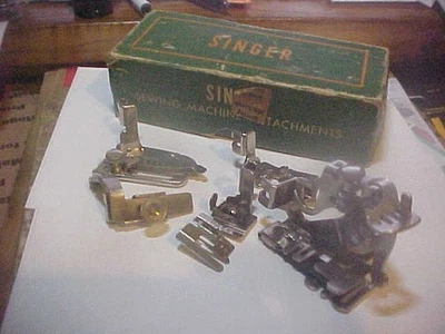 VTG Singer Sewing Machine Foots and Other Attachments Made in USA - Image 1 of 4