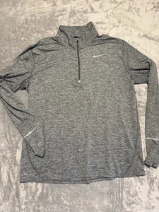 Nike Pullover Herren XL grau Running Dri Fit Element 1/4 Zip Pulli Active - Bild 1 von 7