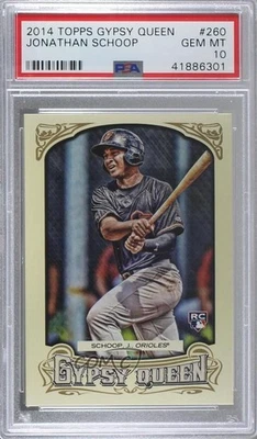 Topps Gypsy Queen Jonathan Schoop #260 2014 PSA 10 GEM MT novato radiocontrol Foto 1 de 2