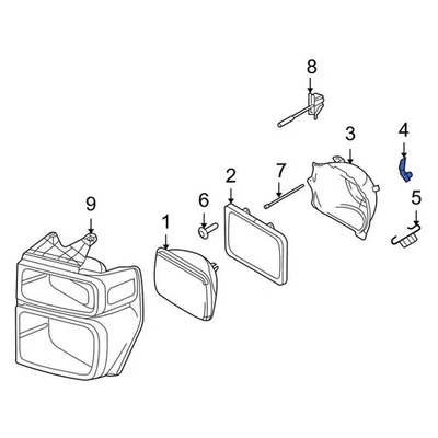 For Ford E-350 Super Duty 2008-2025 Ford 8C2Z13032A Headlight Adjusting Screw - Image 1 of 4