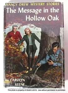 NANCY DREW #12 "THE MESSAGE IN THE HALLOW OAK" Scarce 2nd Cover Art - Picture 1 of 11