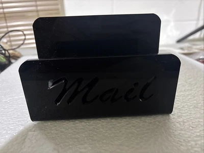 LAFANDE Acrylic Mail Holder, Mail Holder Box, Decorative Bill & Letter Sorter - Image 1 of 3