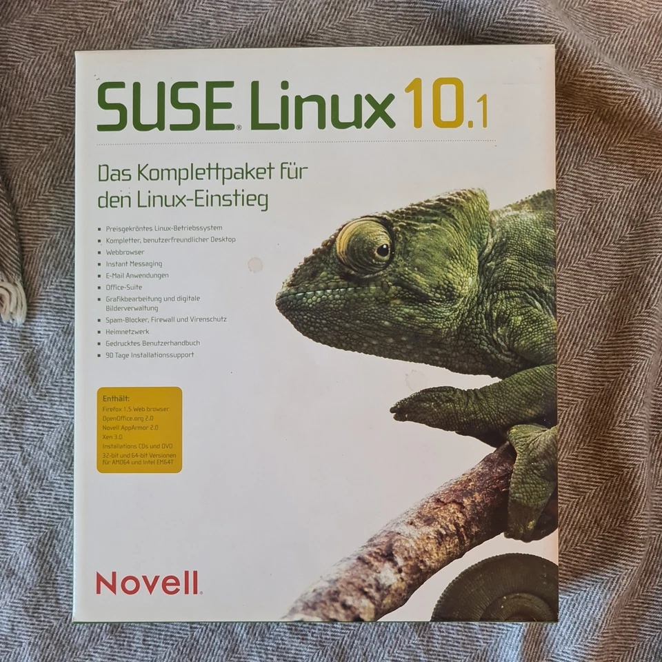 Novell SUSE Linux 10 10.1 Linux Einstieg Komplettpaket - Bild 1 von 2