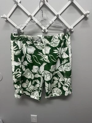 Estampado floral verde y blanco grande azul marino antiguo para hombre - bonito - RN # 54023 Foto 1 de 4