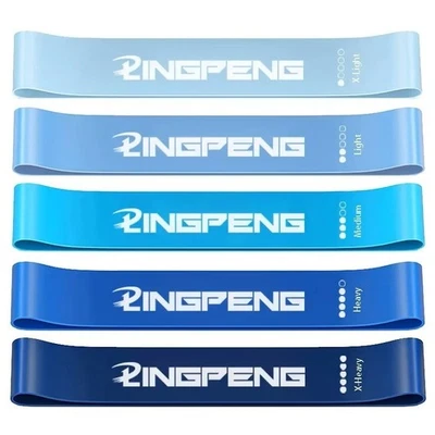 Bandas de resistencia ejercicio deportes bucle fitness gimnasio en casa yoga látex conjunto o individuales Foto 1 de 4