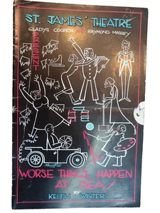 Theatre Programme Worse Things Happen At Sea - Robert Flemying Yvonne Arnold - Picture 1 of 11