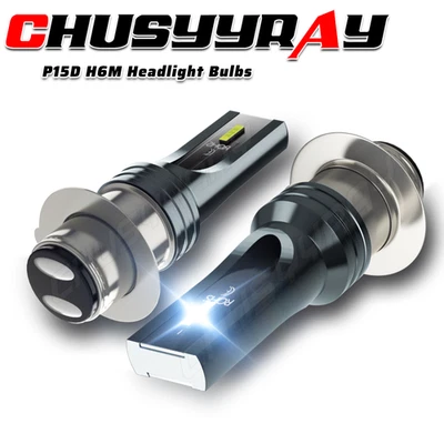 2PC LED Headlight H6 Bulb Light 6000K For Honda Rancher 350 4x4 2x4 ES 2000-2006 - Image 1 of 4