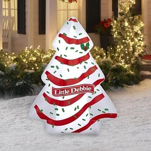 4.5ft Christmas Inflatable Little Debbie Snack Cake Tree *New* Free Shipping! - Picture 1 of 7