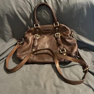 Michael Kors Bedford legacy medium convertible satchel bag leather - Image 1 of 4