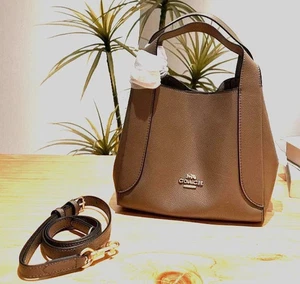 78800 Coach Greige Hadley Hobo 21 borsa a tracolla 2 vie prodotti outlet nuova con etichette - Foto 1 di 8
