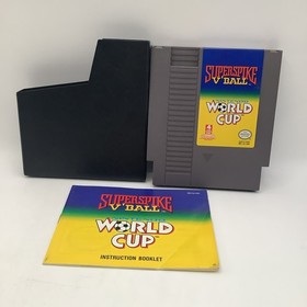Super Spike V'Ball / Nintendo World Cup NES Cartridge with Manual Only