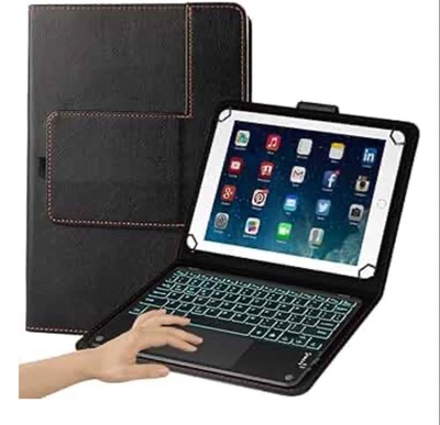 Funda Teclado TouchPad para Tabletas 2 en 1 9", 9.7", 10.1", 10.2", 10.5", 10.9", 11" Foto 1 de 4