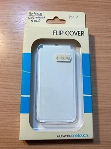 Flip Cover ORIGINALE Blisterata per Alcatel One Touch M Pop 5020 - Col. BIANCO - Foto 1 di 4