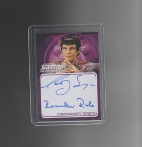 Star Trek TNG Archives & Inscriptions Carolyn Seymour autograph 