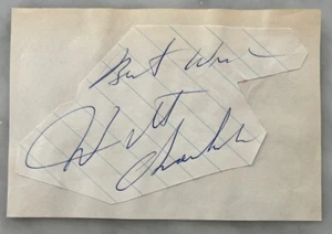 WILT CHAMBERLAIN AUTO AUTOGRAMM SIGNED CUT LOS ANGELES LAKERS WARRIORS HOF JSA - Bild 1 von 2