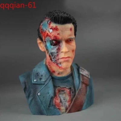 The Terminator Arnold Schwarzenegger T800 Resin Statue Figure Painted Gift Kit - Image 1 of 4