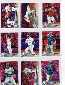2018 TOPPS MINI ON DEMAND PINK 453 DEVON TRAVIS #d 05/25 TORONTO BLUE JAYS - Picture 1 of 1