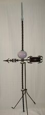 Weathervane & Lightning Rod Reyburn & Hunter Glass Tail Cast Iron  Antique 1900