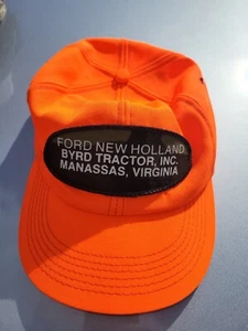 Vintage Ford New Holland Byrd Tractor Manassas Va Snapback Hat K-Brand USA - Picture 1 of 4