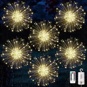 6 pack Firework Lights Copper Wire Led Lights - Picture 1 of 6