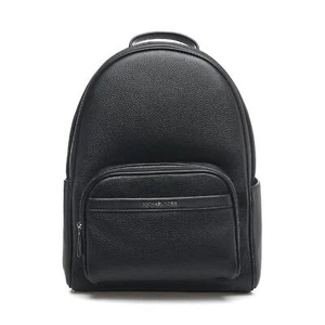 Michael Kors Bex Bolso Mochila Mediano Cuero Guijarro, Bolso de Viaje Negro Plata - Imagen 1 de 14