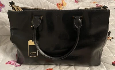 Bolso Cartera Convertible LAUREN RALPH LAUREN Cuero Negro-BONITO Foto 1 de 4